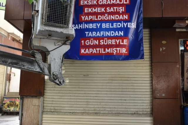 Şahinbey zabıta ekiplerinden fırınlara denetim