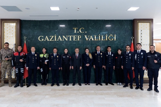 Gaziantep’te Polis Haftası Kutlaması: Vali Çeber Emniyet Teşkilatını Ağırladı