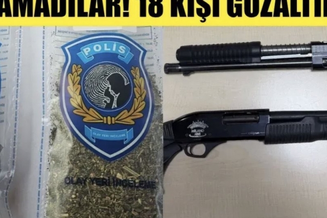 Gaziantep’te şok operasyon! 18 kişi yakalandı