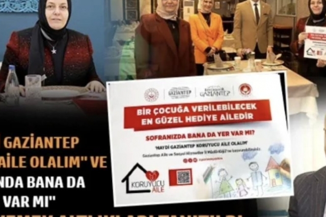 "Haydi Gaziantep Koruyucu Aile Olalım" ve "Sofranda Bana da Yer Var mı" temalı yemek altlıkları tanıtıldı