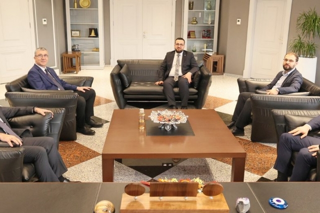 YÖK GENEL SEKRETERİ AKSOY’DAN GAÜN REKTÖRÜ DOĞAN’A ZİYARET