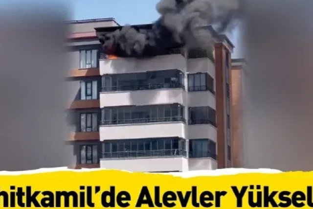 Gaziantep’te apartman yangını korkuttu